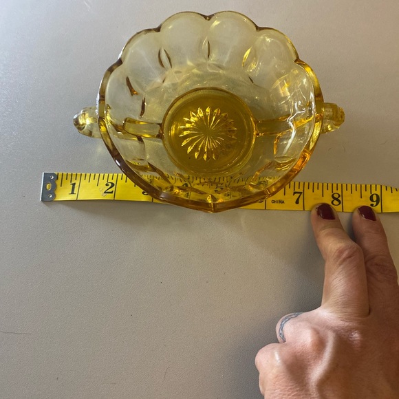 Vintage Yellow Glass Dish - Picture 2 of 9